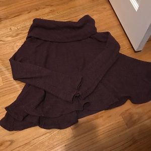 ANTHROPOLOGIE Maroon Knit Sweater